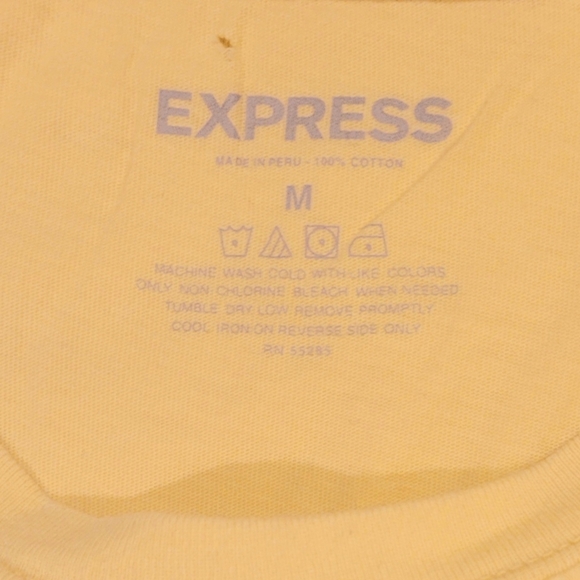 Express yellow graphic tshirt Size M - Picture 4 of 4